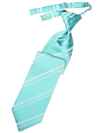 Striped Satin Kids Necktie-48