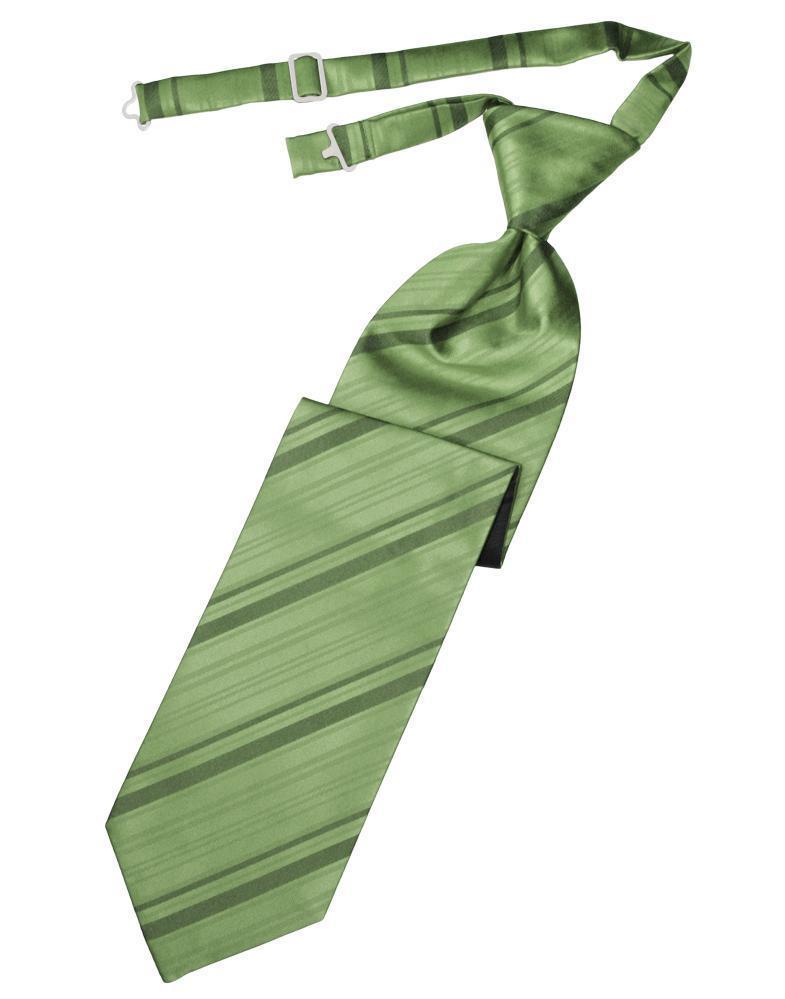 Striped Satin Kids Necktie-52