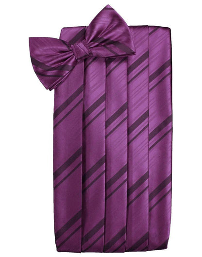 Kids Striped Satin Cummerbund-53