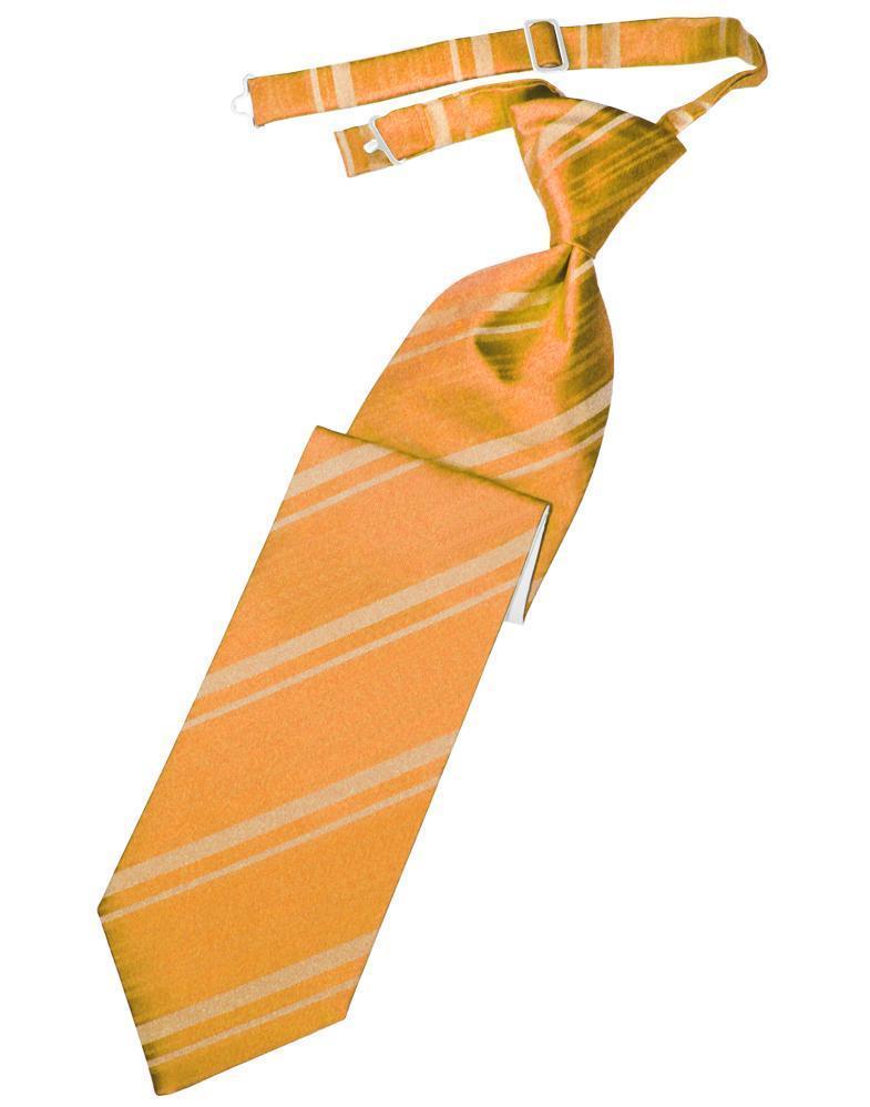 Striped Satin Kids Necktie-56