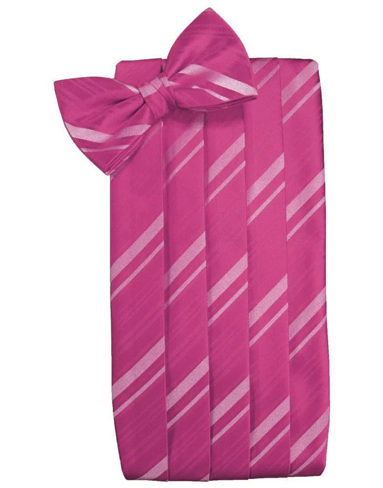 Kids Striped Satin Cummerbund-60