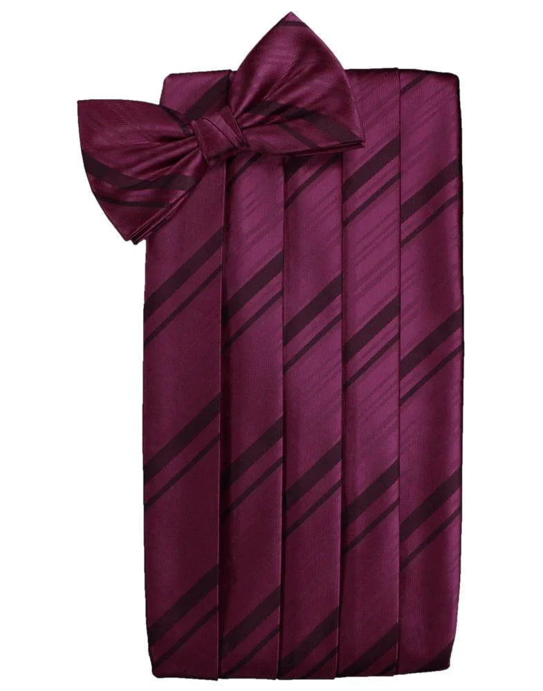 Kids Striped Satin Cummerbund-63