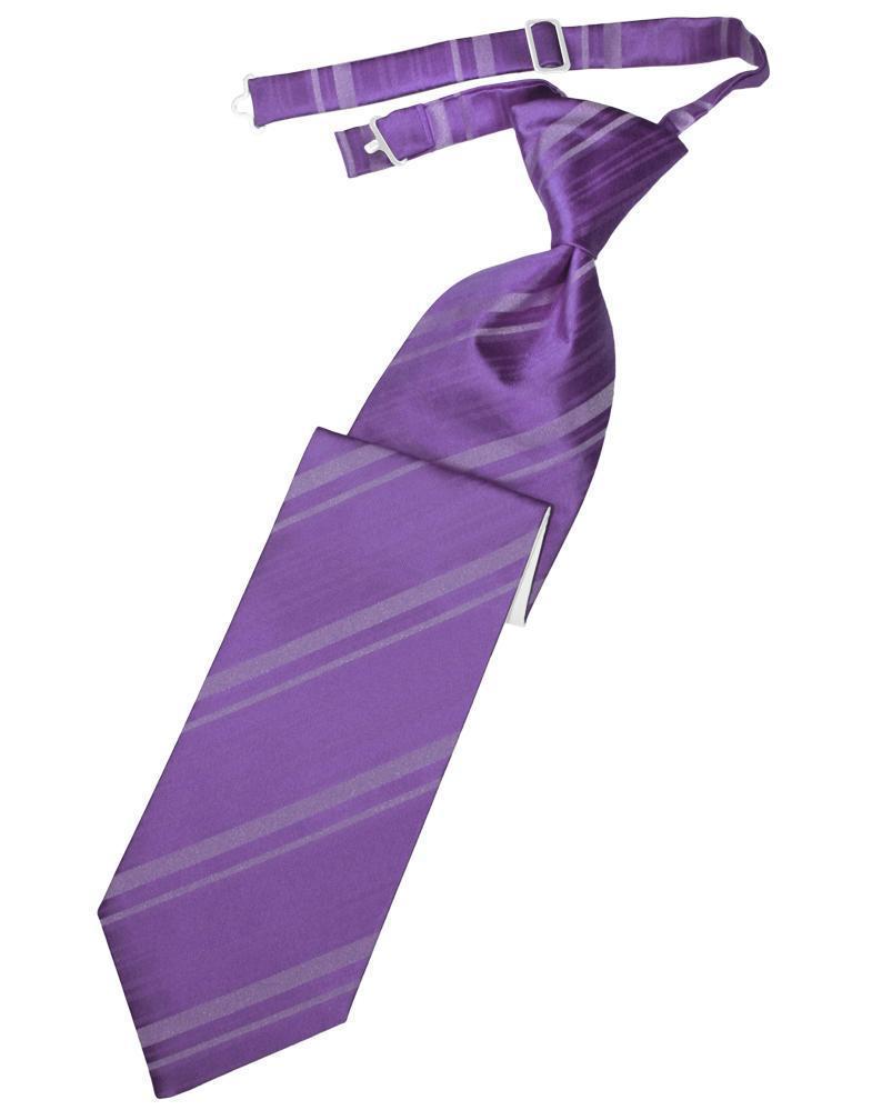 Striped Satin Kids Necktie-63