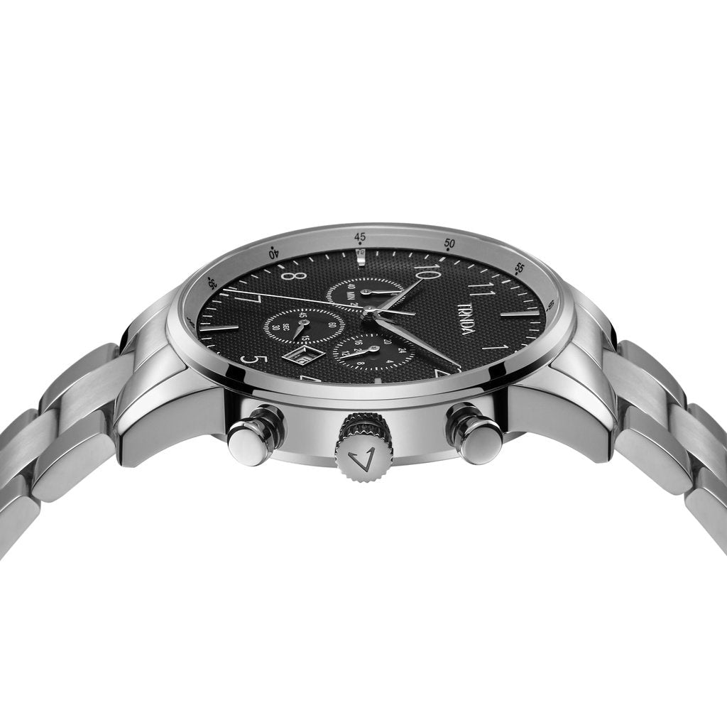 Trnda Stainless Steel Chronograph Men's Watch TR001G2S1-A6S-2