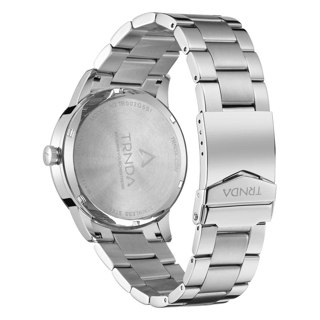 Trnda Stainless Steel Men's Watch TR002G5S1-B12S-3