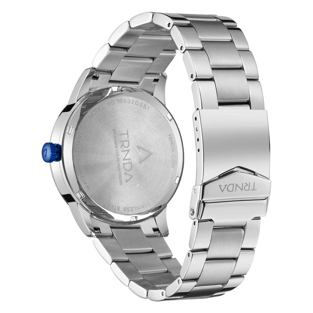 Trnda Stainless Steel Men's Watch TR002G5S1-B4S-3