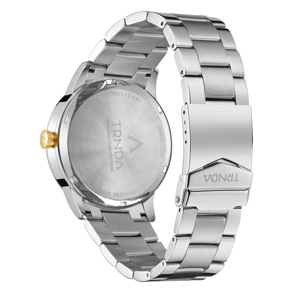 Trnda Stainless Steel Men's Watch TR002G5S1-B8S-3