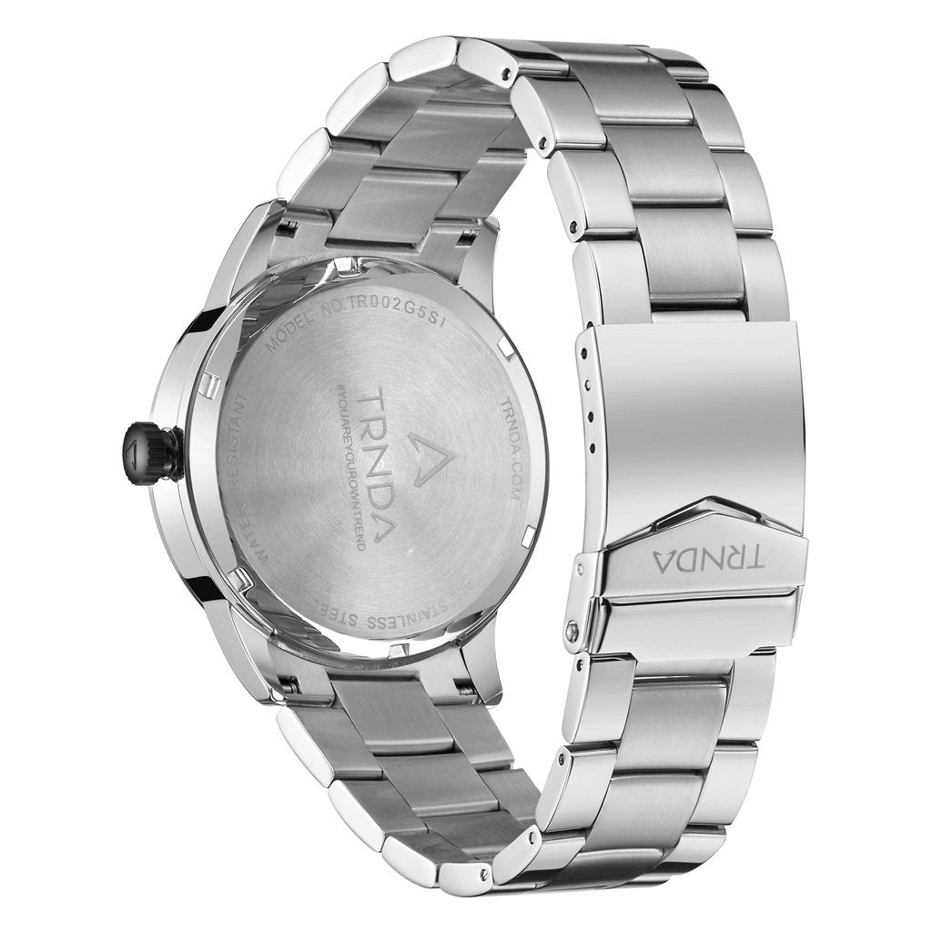 Trnda Stainless Steel Men's Watch TR002G5S1-B9S-3