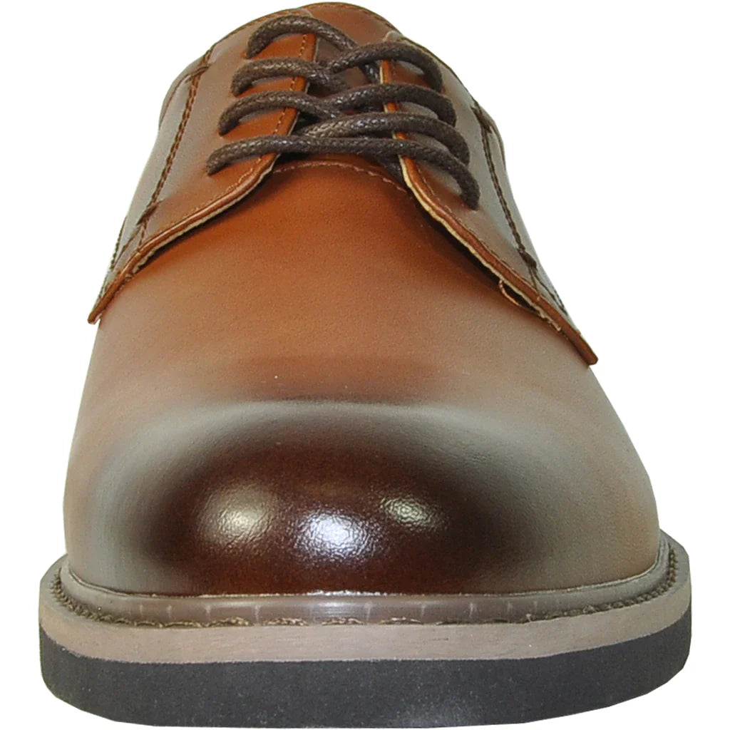 "Vallo-1P" Brown Matte Vangelo Tuxedo Shoes-1