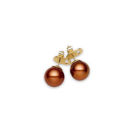 South Sea Bronze Pearls Eastgardens Earrings 12-13 mm AAA-0