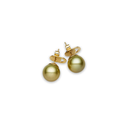 Tahitian Pistachio Pearls Pymble Earrings 12-13 mm-0