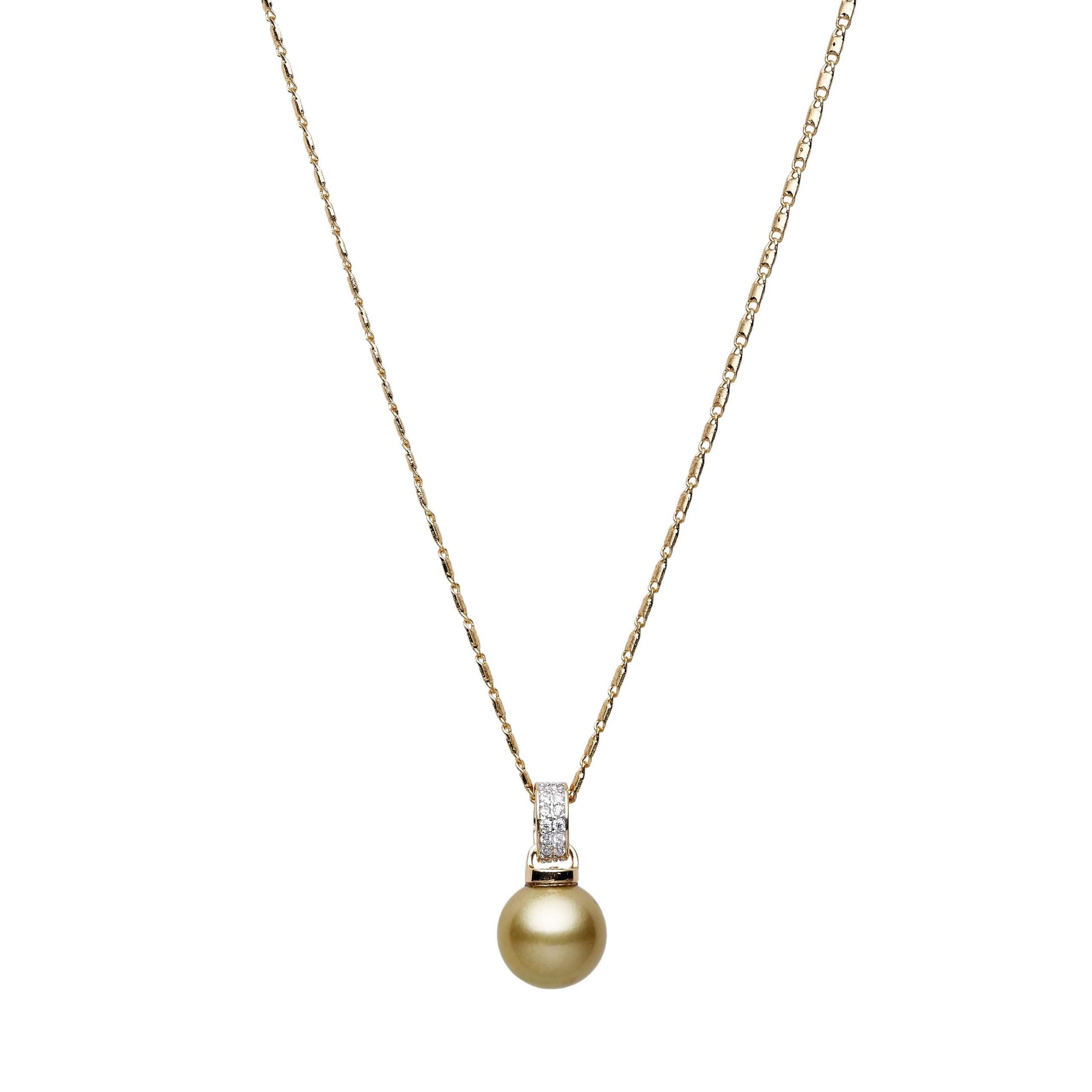 Tahitian South Sea Pistachio Pearls Aberfeldie Pendant 12-13 mm AAA-0