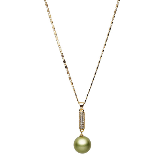 South Sea Pistachio Pearls Balmain Pendant 12-13 mm AAA-0