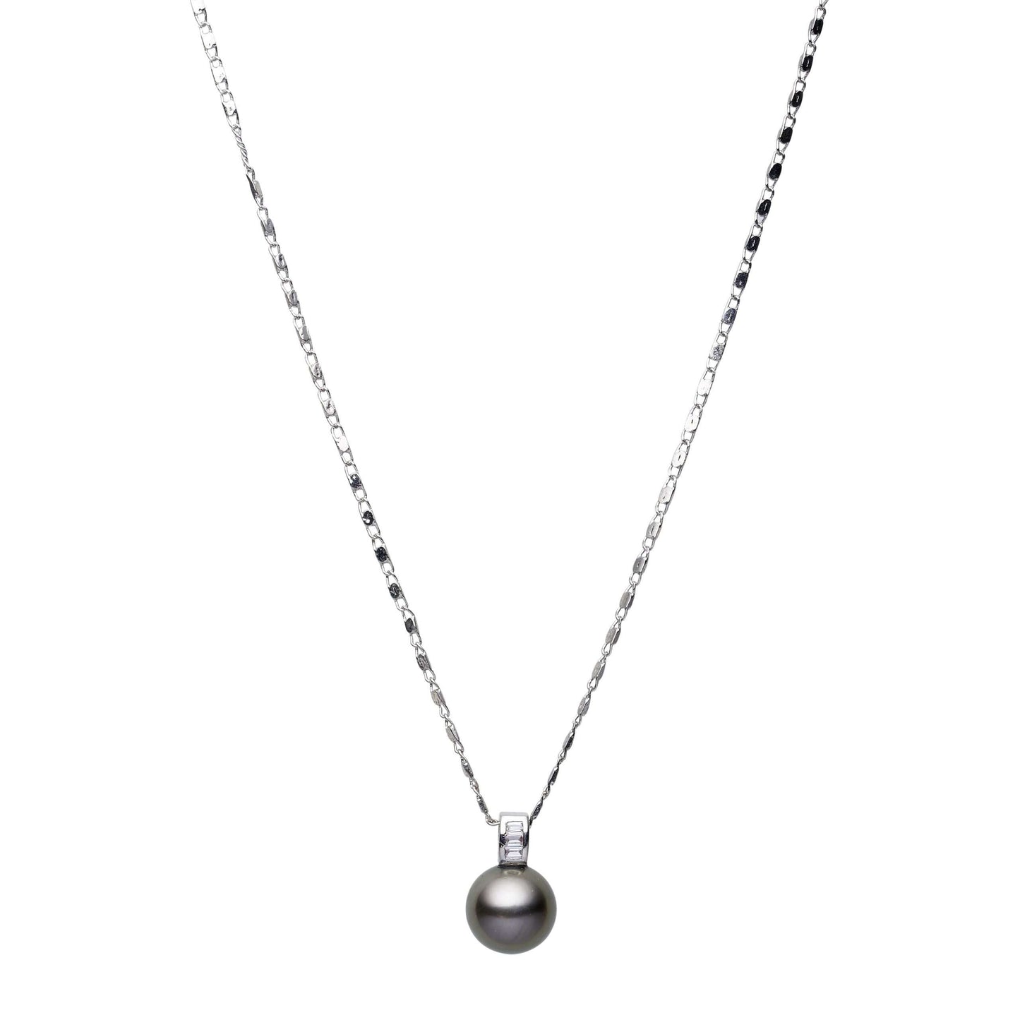 Tahitian Black Pearl Carnegie Pendant 11-12 mm AAA-0