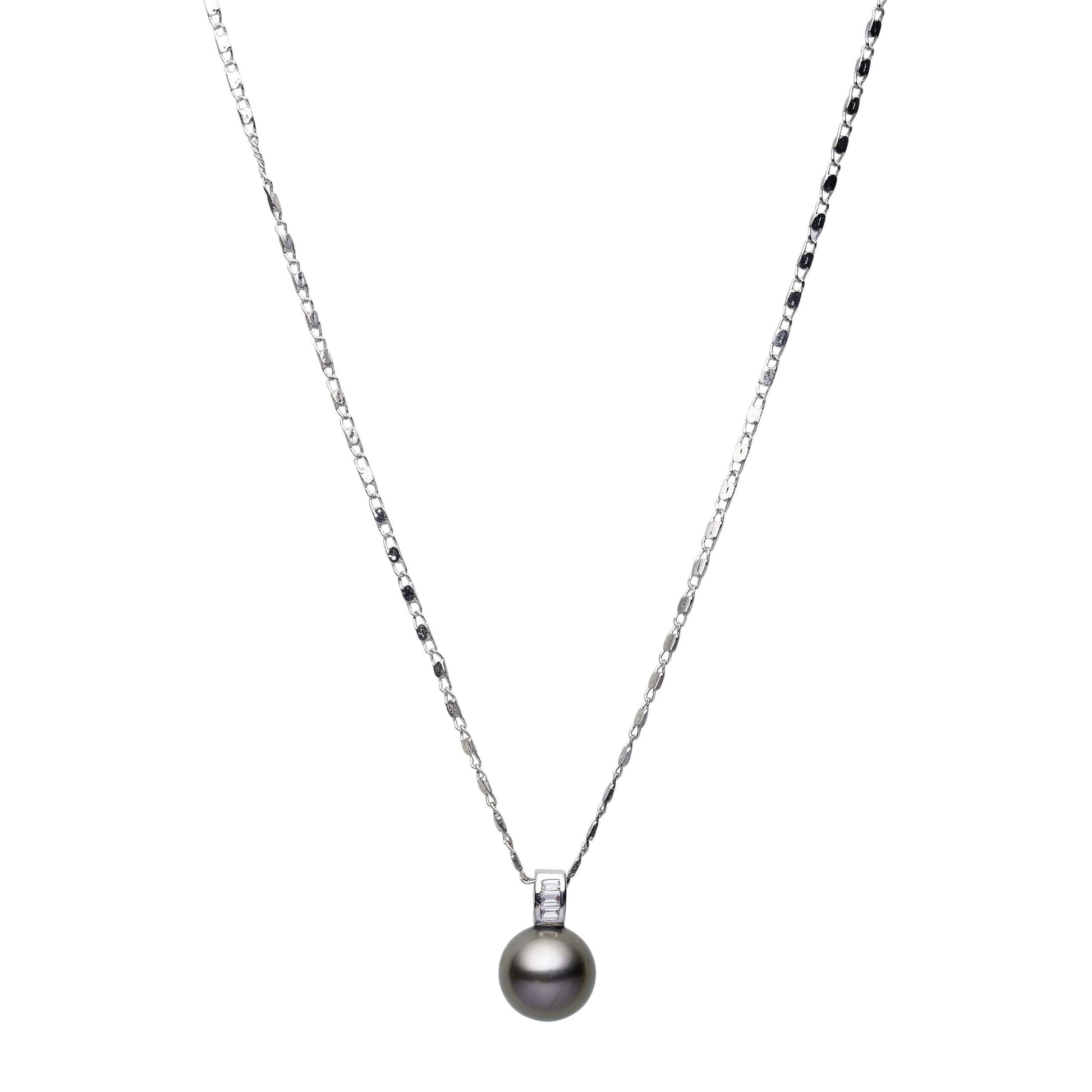 Tahitian Black Pearl Carnegie Pendant 11-12 mm AAA-0