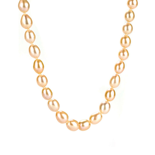 Freshwater Drop Shape Pink 17.7 inches Pullenvale Strand Necklace 5-6 mm AAA-0