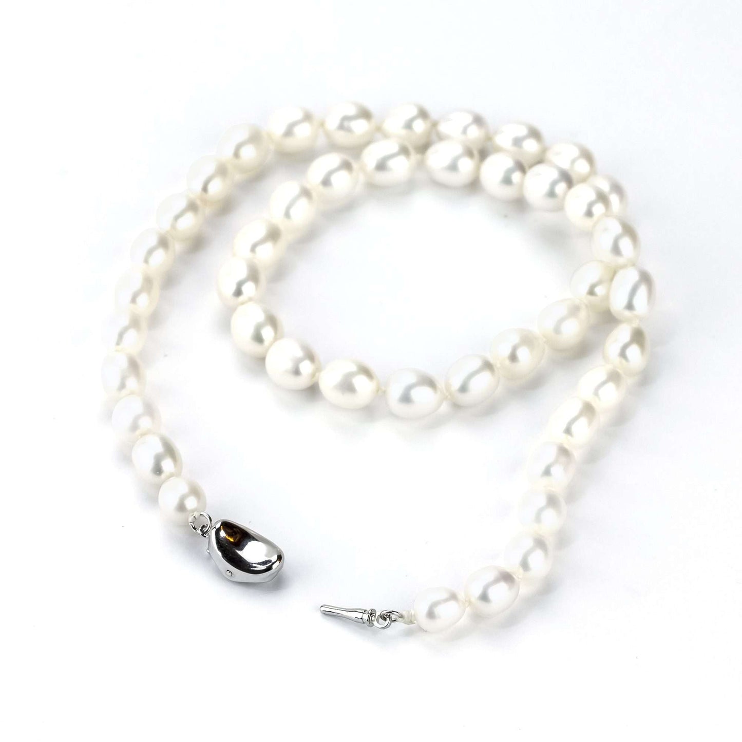 Freshwater Drop Shape White 17.7 inches Pullenvale Strand Necklace 5-6 mm AAA-0