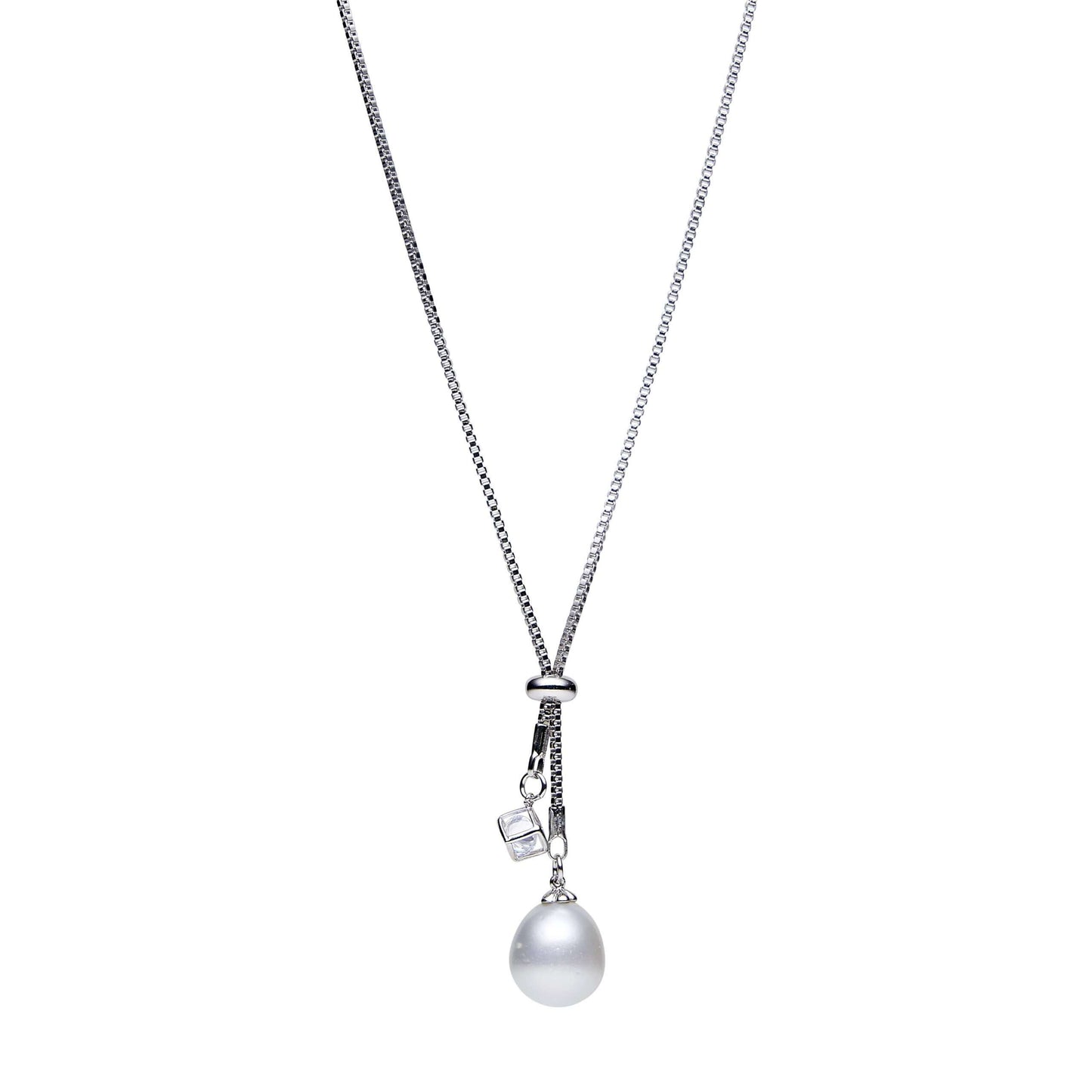 South Sea White Pearls Lane Cove Long Chain Necklace 15 mm AAA-0