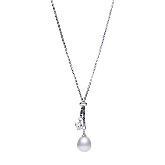 South Sea White Pearls Lane Cove Long Chain Necklace 15 mm AAA-0