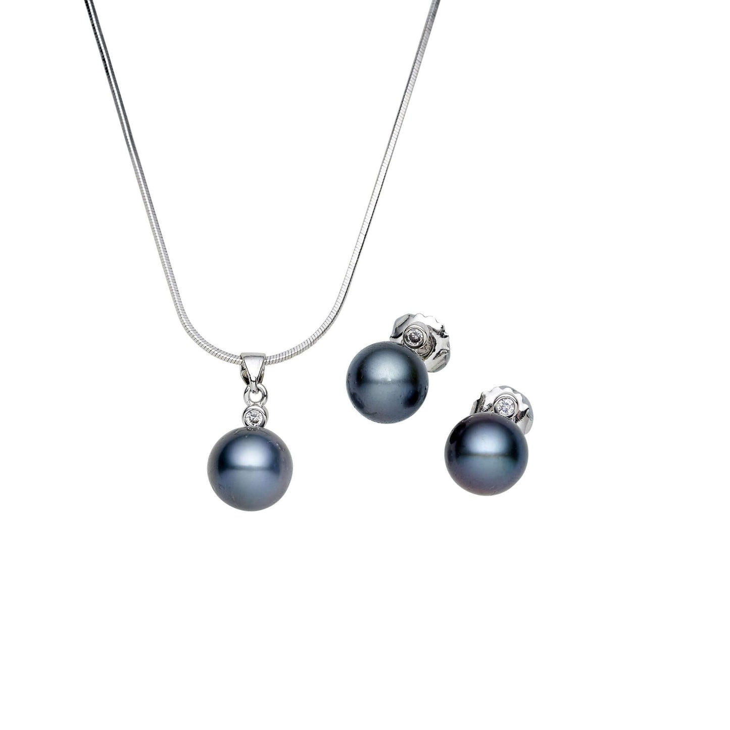 Tahitian South Sea Black Pearls Mittagong Set 12-13 mm AA-0