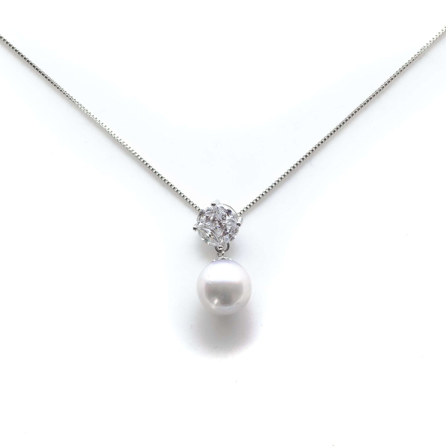 South Sea White Pearls in Greyish Tone Mildura Pendant 12 MM-0