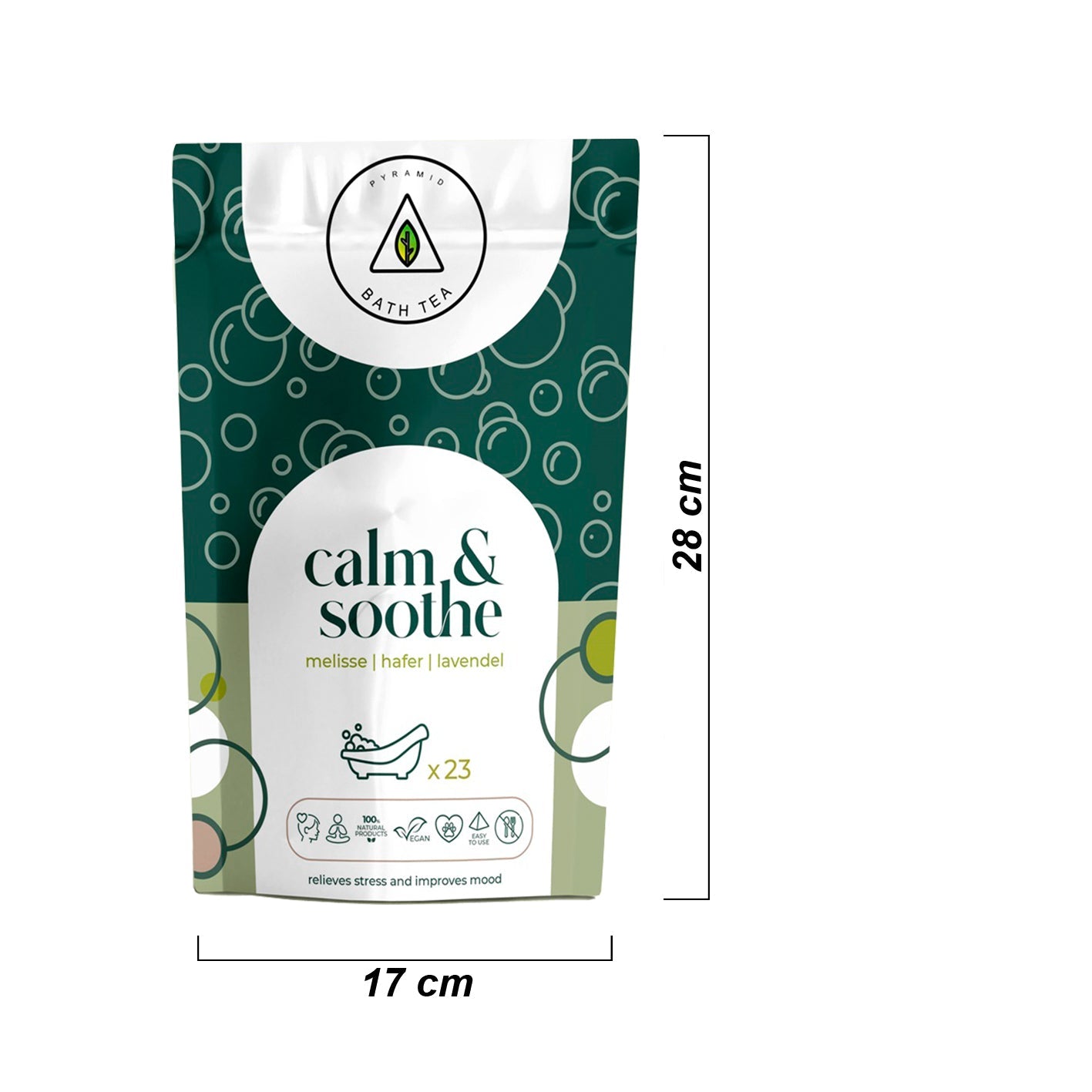 Natürliche ENTSPANNENDE Wellness Calm & Soothe-Bio-Badewannenbeutel: 23 Stück-4