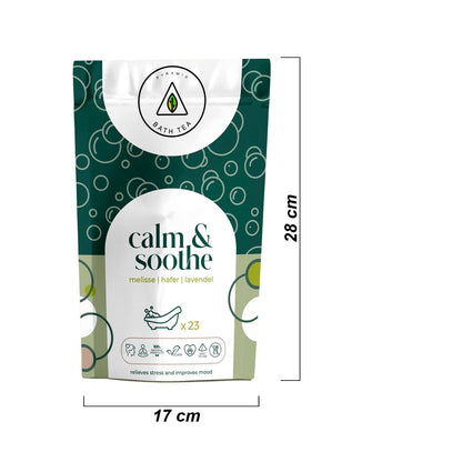 Natürliche ENTSPANNENDE Wellness Calm & Soothe-Bio-Badewannenbeutel: 23 Stück-4