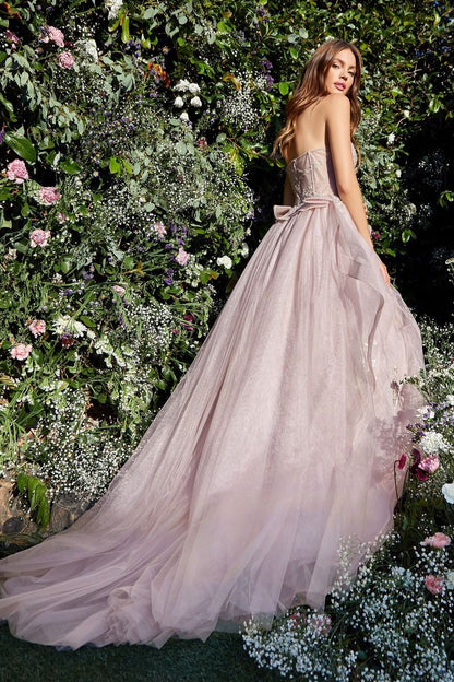 Strapless Layered Tulle Ballgown-3