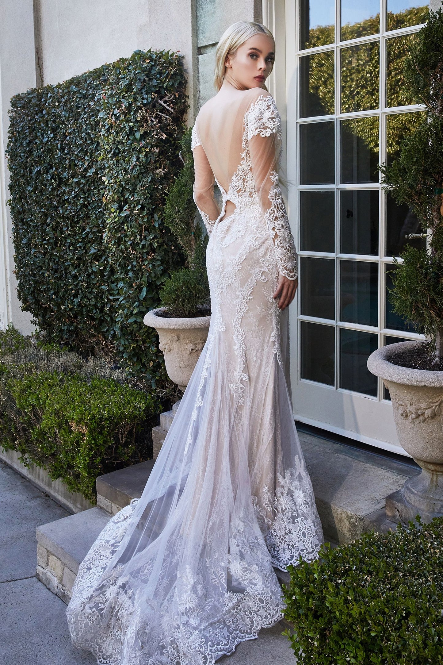 Bohemian Lace Mermaid Gown-1