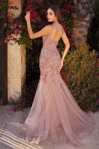 Lace & Tulle Mermaid Gown-4