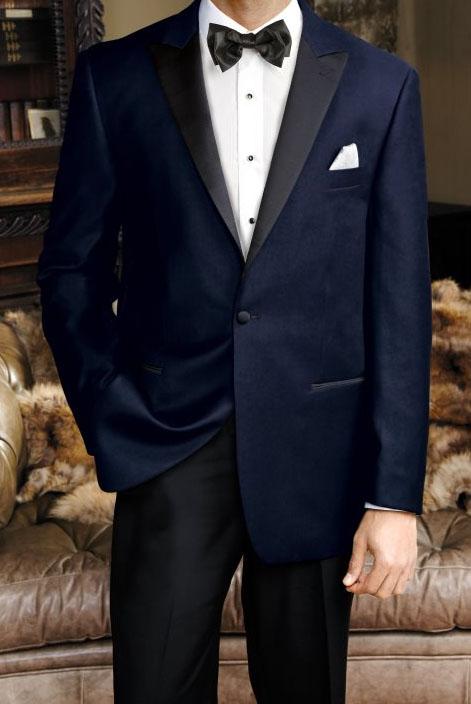 "Kensington" Black Velvet Dinner Jacket (Separates)-1