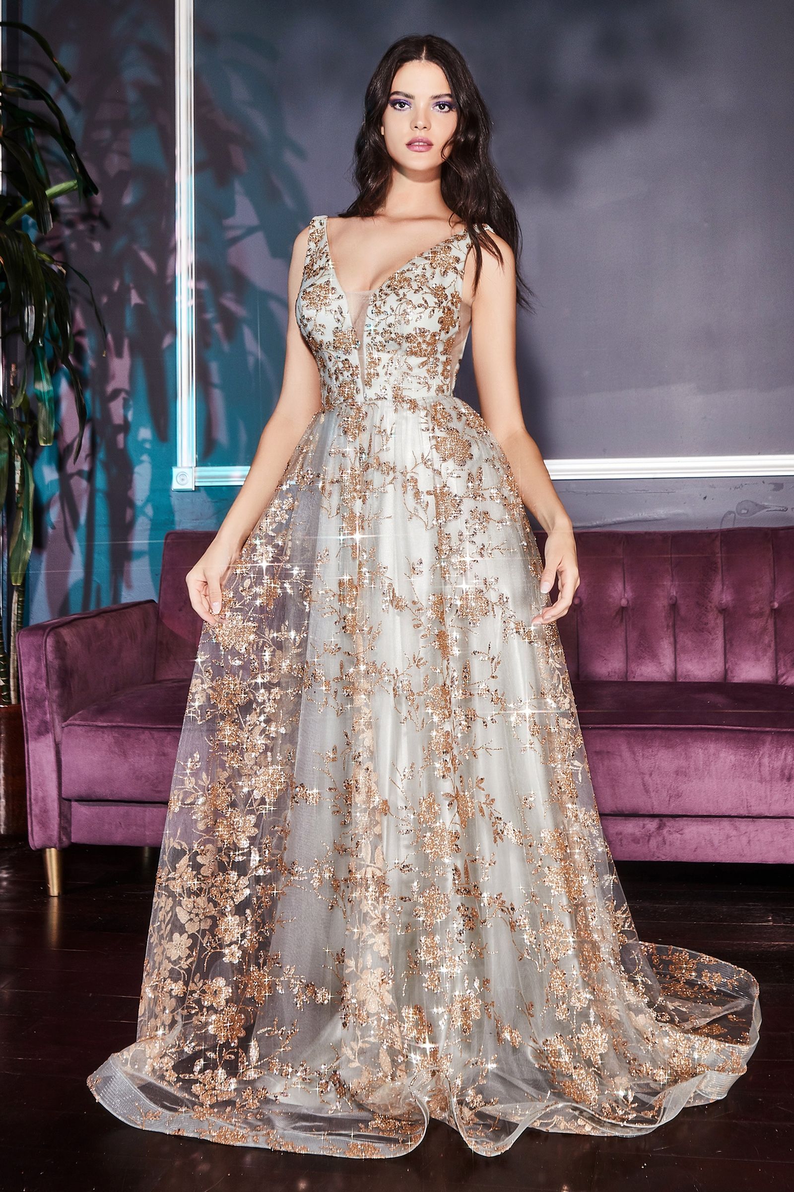 Embellished Ball Gown-0