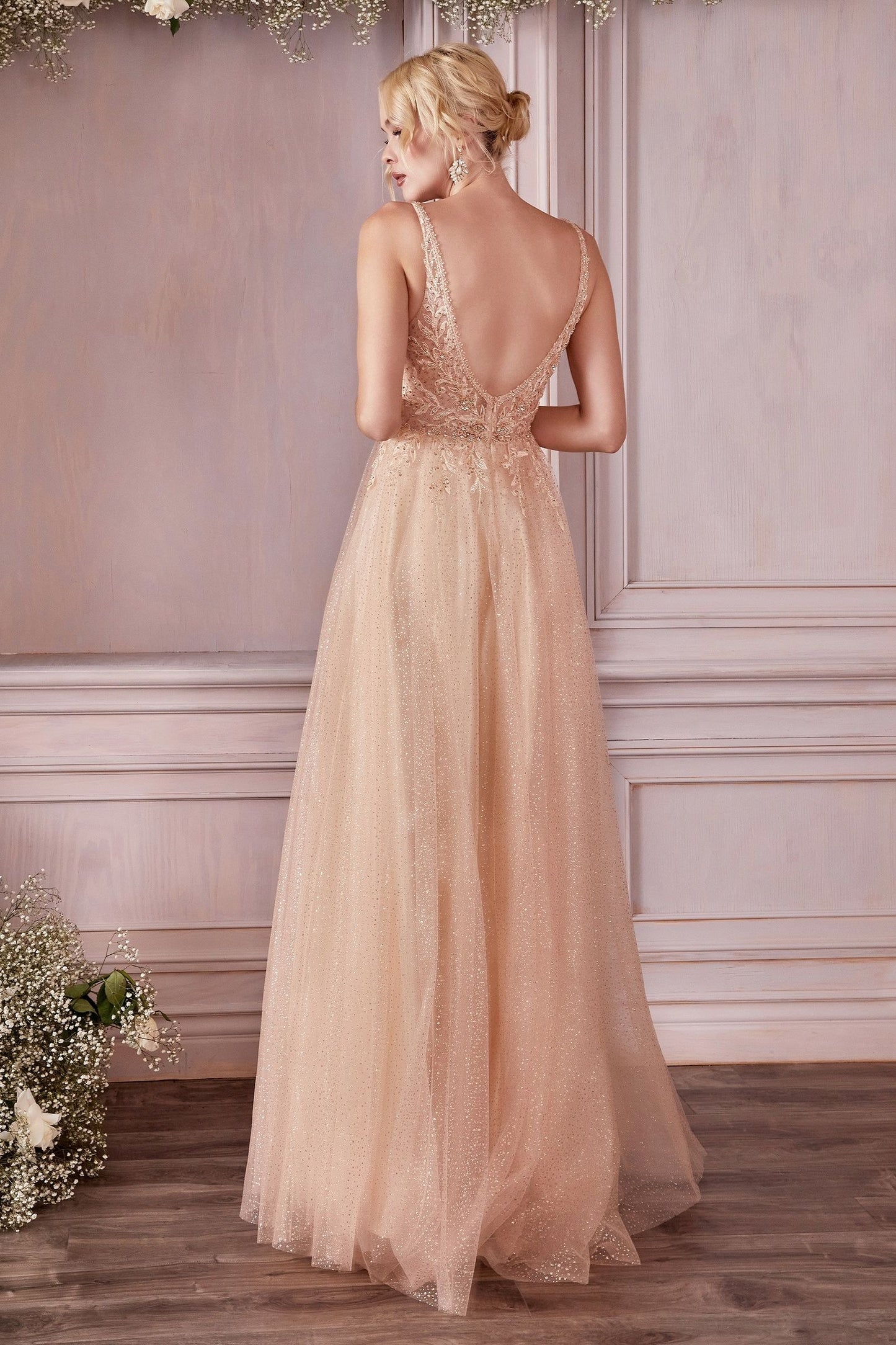 Layered Tulle A-Line Gown-2