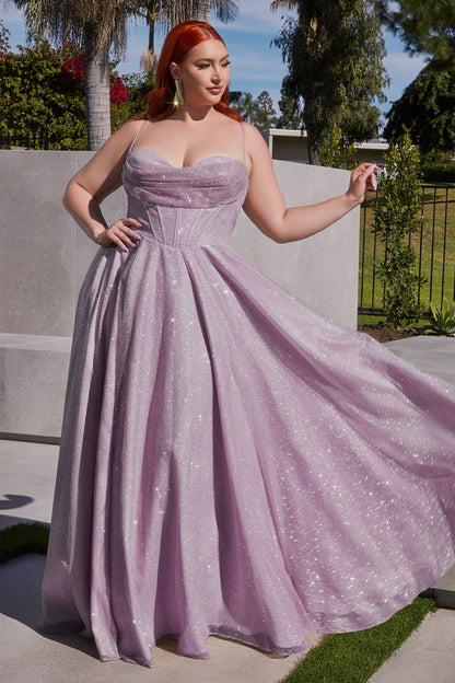 Glitter A-Line Gown-2