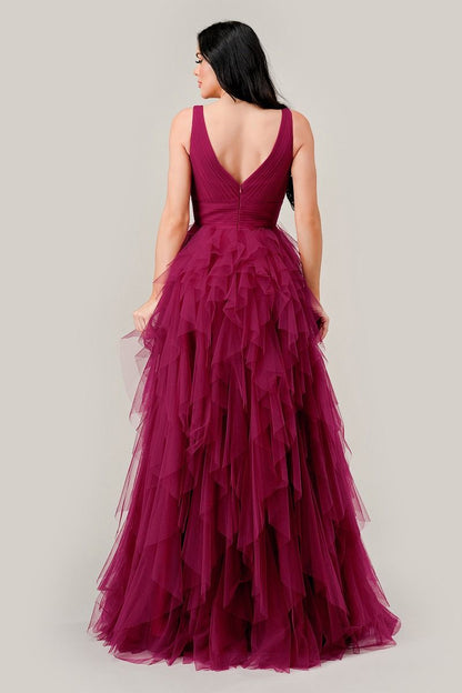 Layered Tiered Tulle A-Line Dress-3