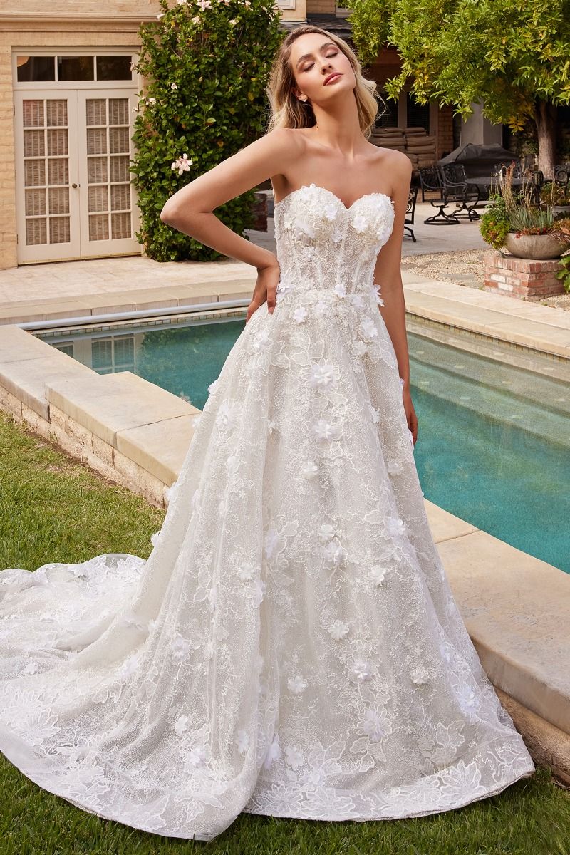 Strapless Wedding Ball Gown-3