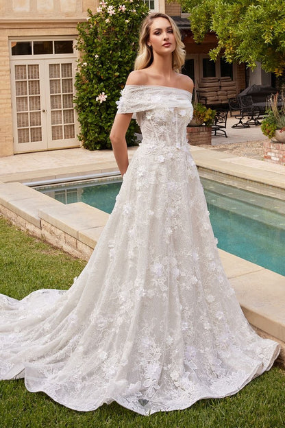 Strapless Wedding Ball Gown-0