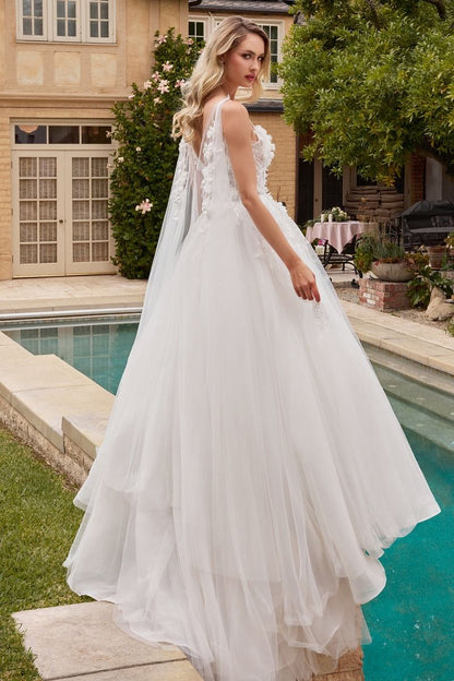 Layered Tulle Wedding Ball Gown-1