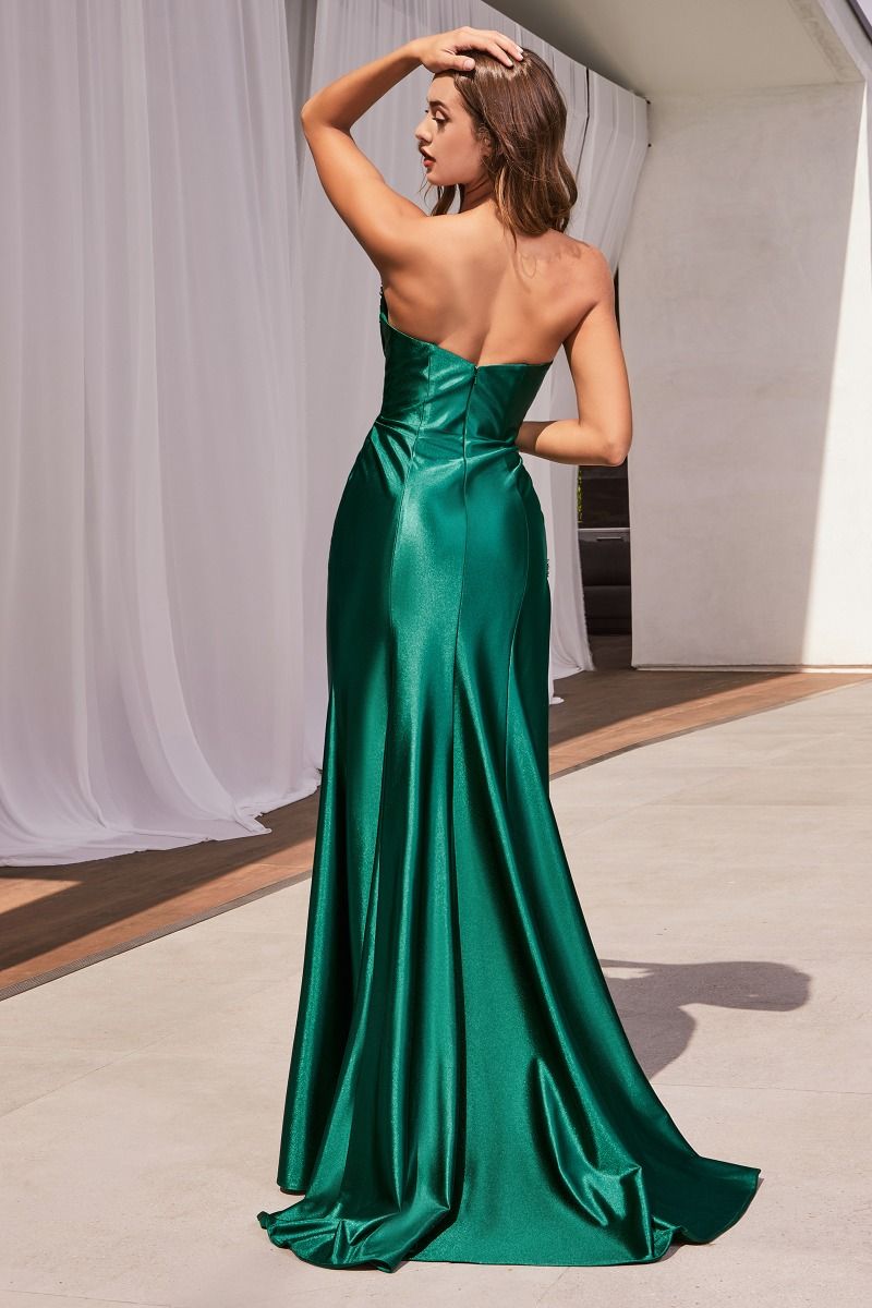 Strapless Satin Gown-4