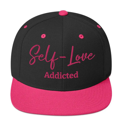 Self Love Addicted Snapback Hat with Embroidery-0