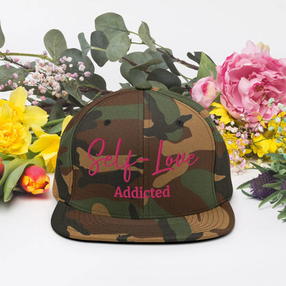 Self Love Addicted Snapback Hat with Embroidery-4