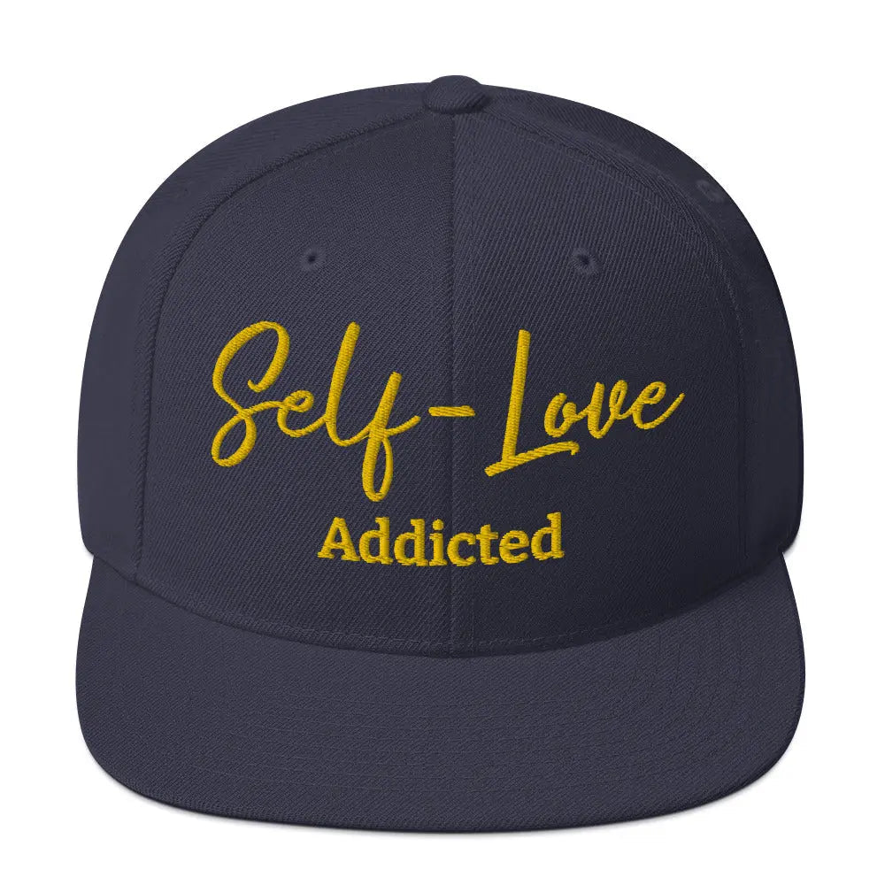 Self Love Addicted Snapback Hat with Embroidery-4