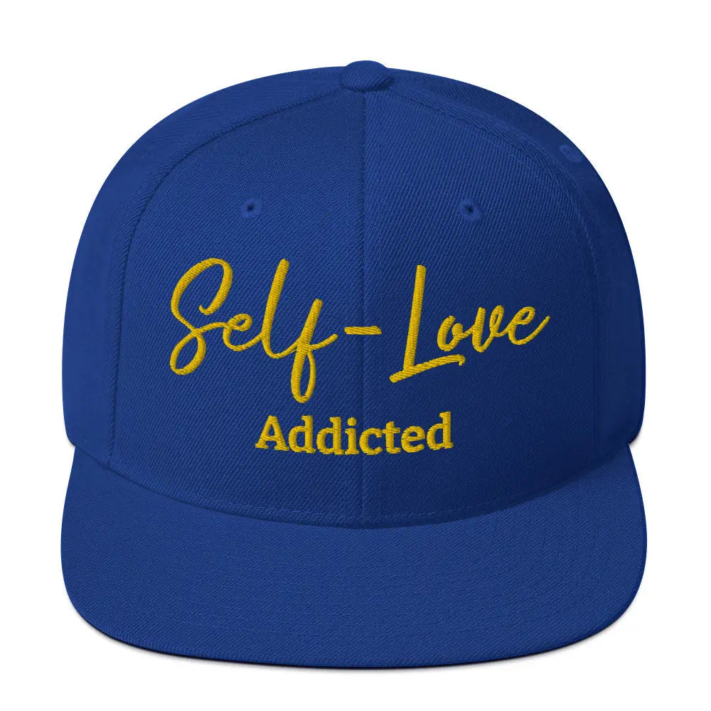 Self Love Addicted Snapback Hat with Embroidery-3