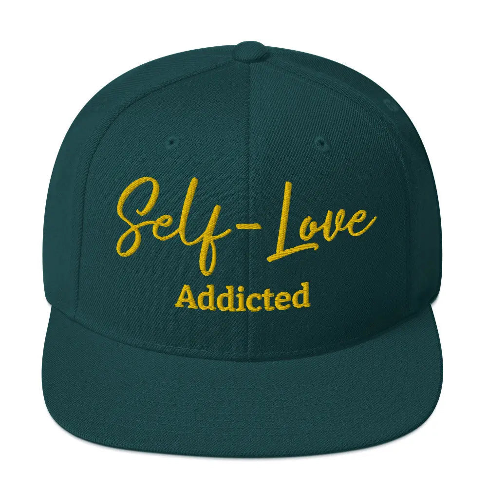 Self Love Addicted Snapback Hat with Embroidery-1