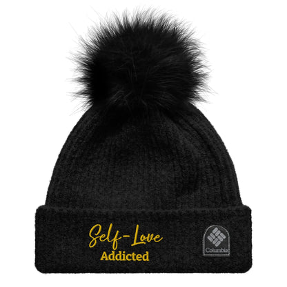 Winter Hats -  Self Love - Columbia pom-pom beanie with Embroidery-3