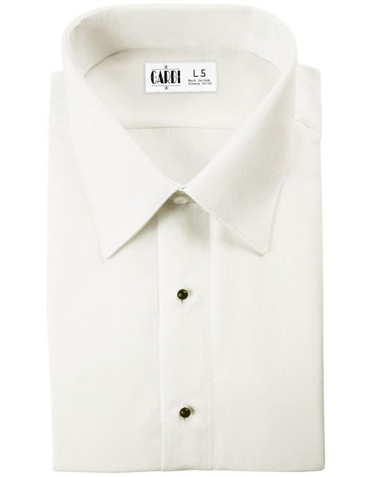 "Como" Kids Ivory Laydown Tuxedo Shirt-0