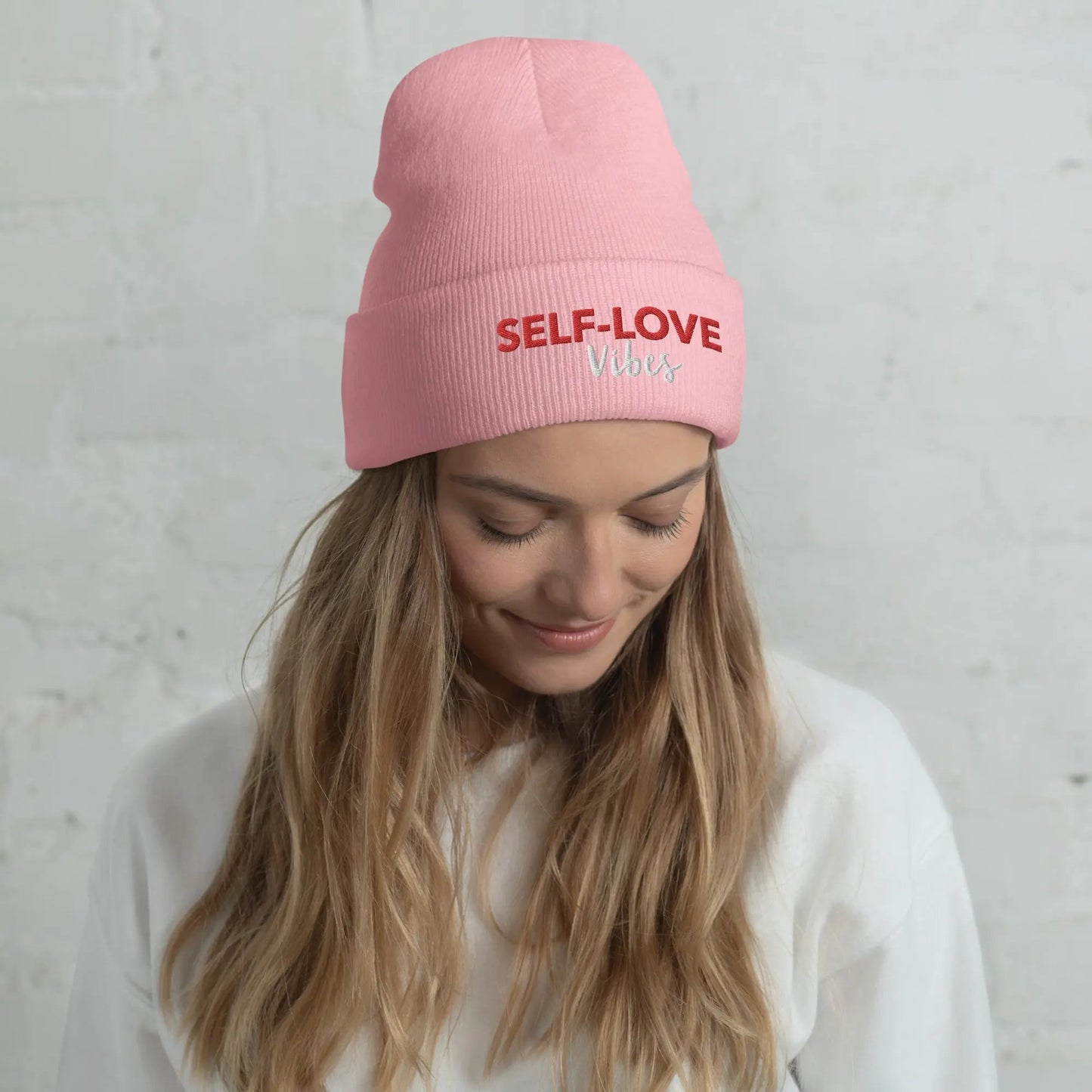 SELF- LOVE VIBES Cuffed Beanie-4