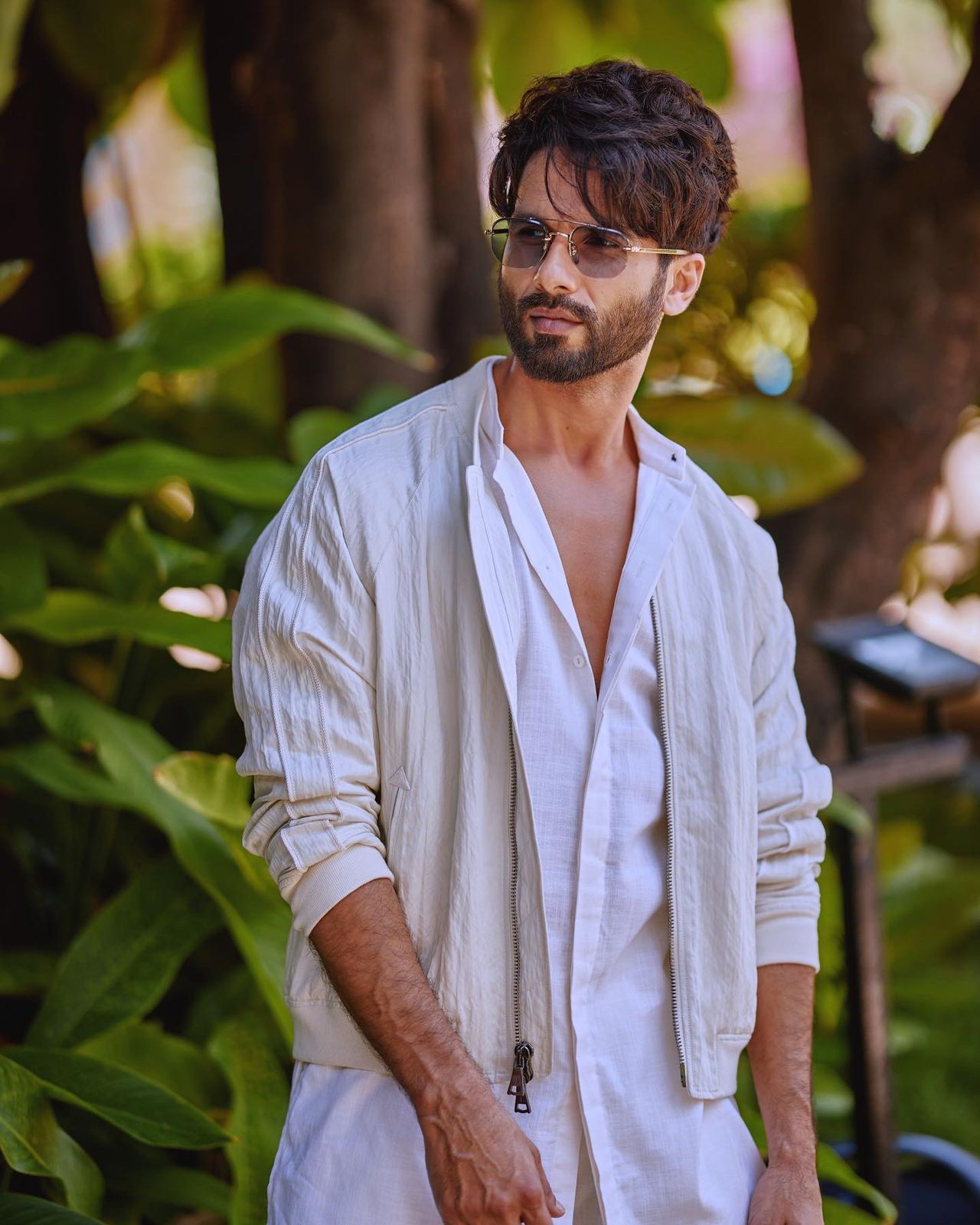 Shahid Kapoor In Our - Off-White Bomber Jacket with Kurta & Pant Set-3