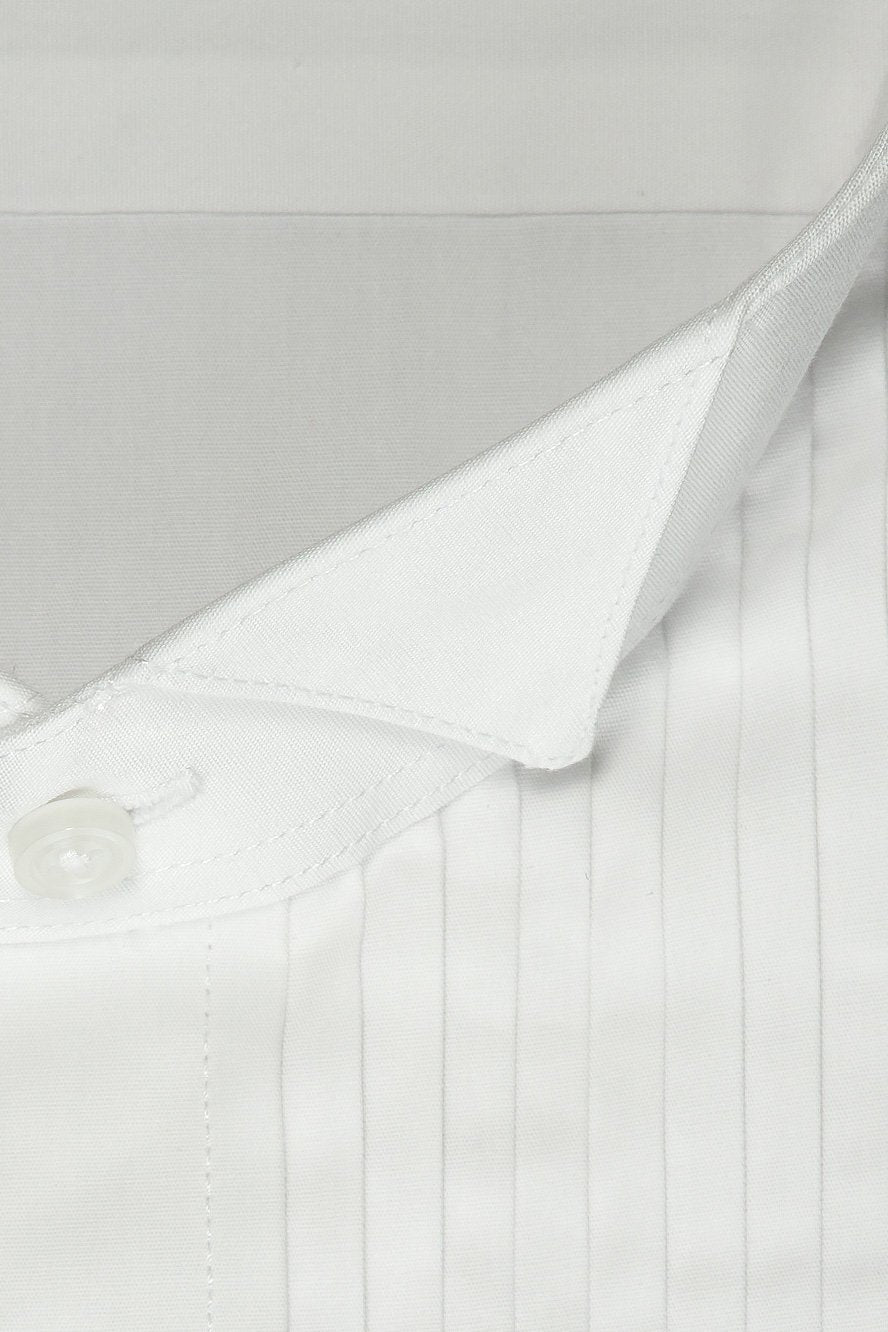 "David" White Wingtip Tuxedo Shirt-1