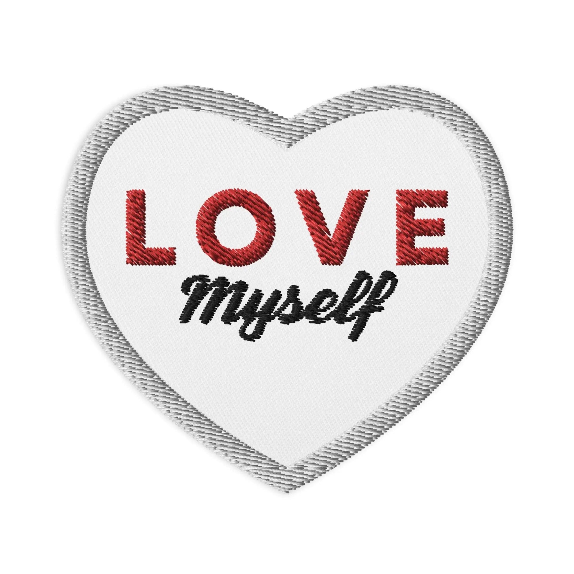 LOVE Myself Embroidered patches White-0